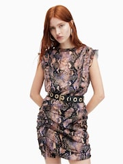 AllSaints Animal Print Hali Tahoe Dress - Image 1 of 6