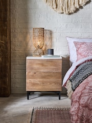 French Connection Natural Spencer Bedside Table - Image 1 of 8