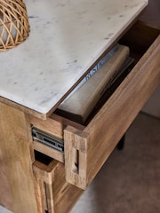 French Connection Natural Spencer Bedside Table - Image 3 of 8