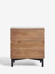 French Connection Natural Spencer Bedside Table - Image 4 of 8