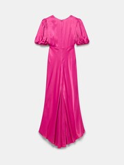 Mint Velvet Pink Lace Puff Sleeve Maxi Dress - Image 7 of 7