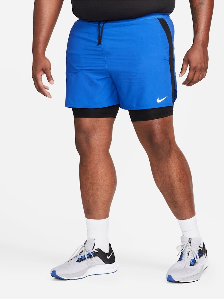Nike Game Blue Dri-FIT Stride 5 Inch 2-in-1 Running Shorts - Image 1 of 11