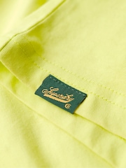 Superdry Yellow Varsity Burnout T-Shirt - Image 4 of 6