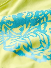 Superdry Yellow Varsity Burnout T-Shirt - Image 5 of 6