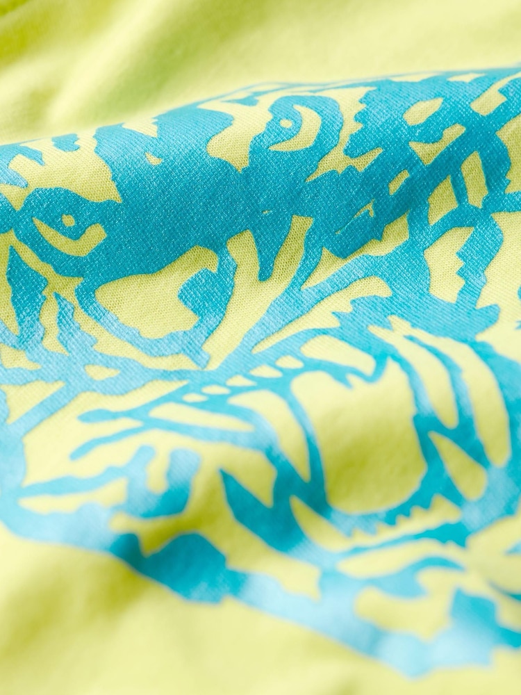 Superdry Yellow Varsity Burnout T-Shirt - Image 6 of 6
