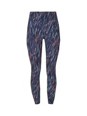 Sweaty Betty Blue Ripple Tie Dye Print Full Length Aerial Core Workout Leggings - Image 9 of 9