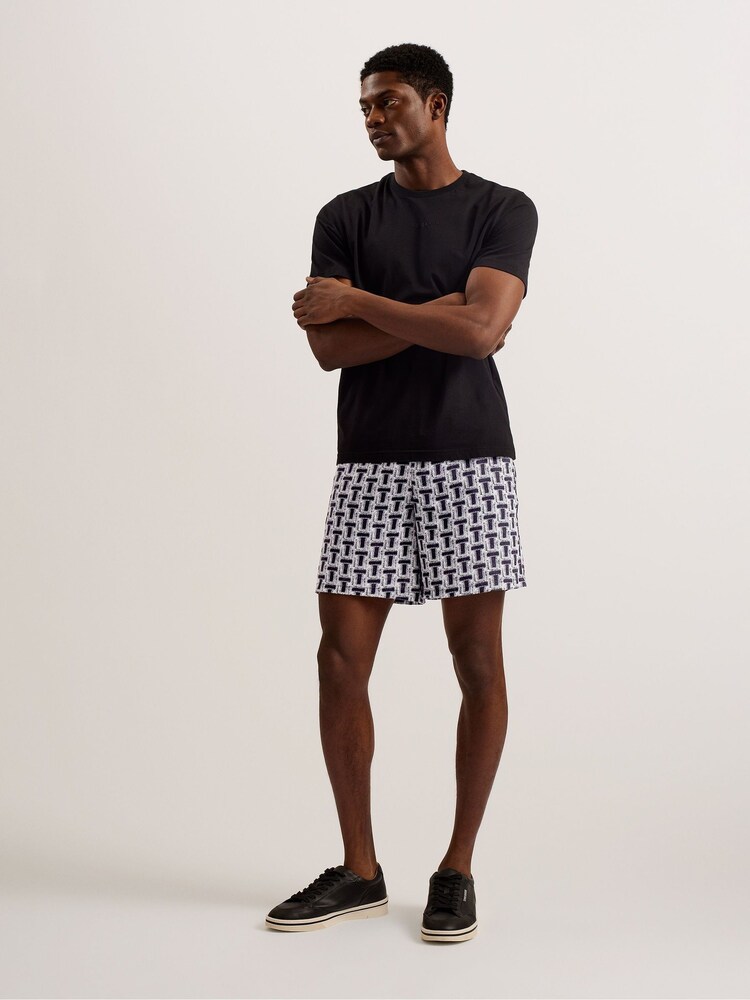 Ted Baker Black Rhins Printed T-Shirt - Image 1 of 5 Ted Baker Black Rhins Printed T-Shirt - Image 1 of 5