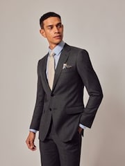 Hawes & Curtis Slim Grey Twill Suit Jacket - Image 3 of 7