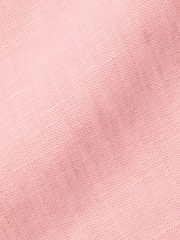 Charles Tyrwhitt Pink Slim Fit Plain Pure 100% Linen Shirt - Image 6 of 6