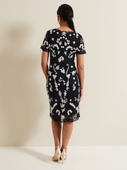 Phase Eight Blue Petite Florisa Embroidered Dress - Image 2 of 6