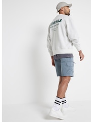 River Island Blue Cargo Shorts - Image 2 of 4