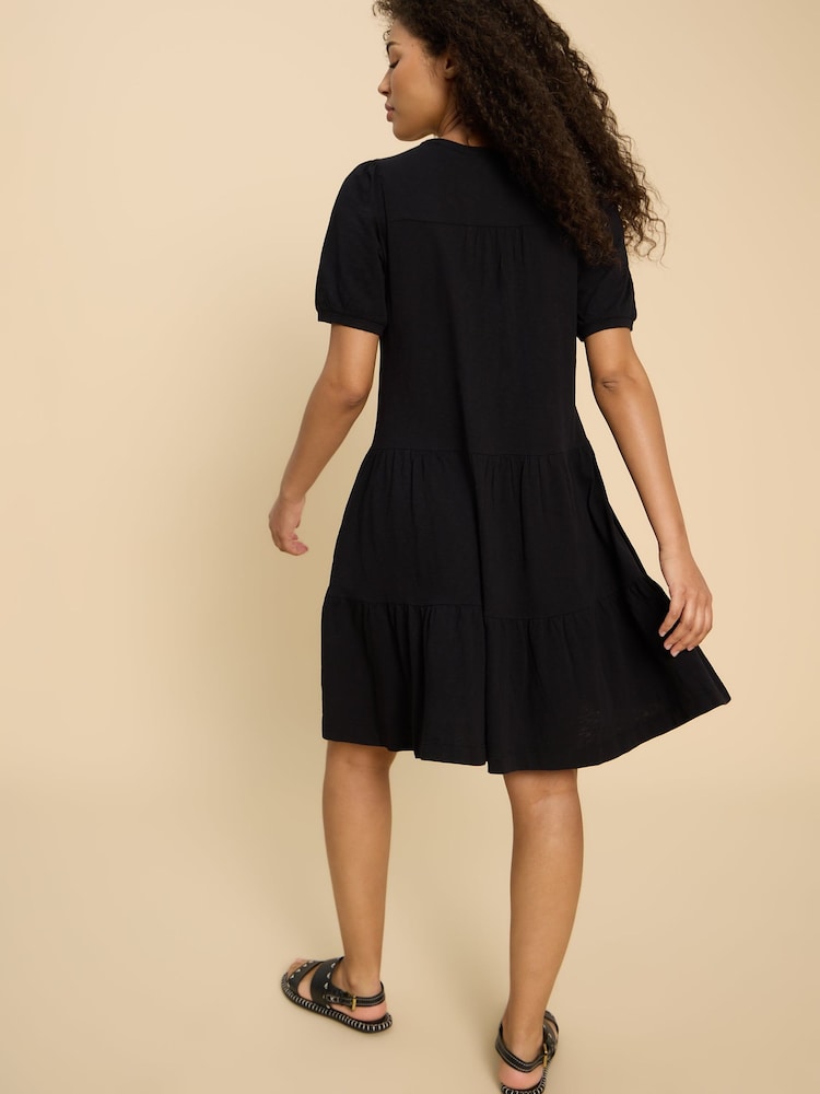 White Stuff Black 100% Cotton Jersey Clara Dress - Image 2 of 7 White Stuff Black 100% Cotton Jersey Clara Dress - Image 2 of 7