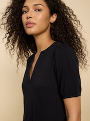 White Stuff Black 100% Cotton Jersey Clara Dress - Image 4 of 7