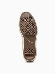 Converse Nude Leather Chuck Taylor All Star Lift Trainers - Image 9 of 10