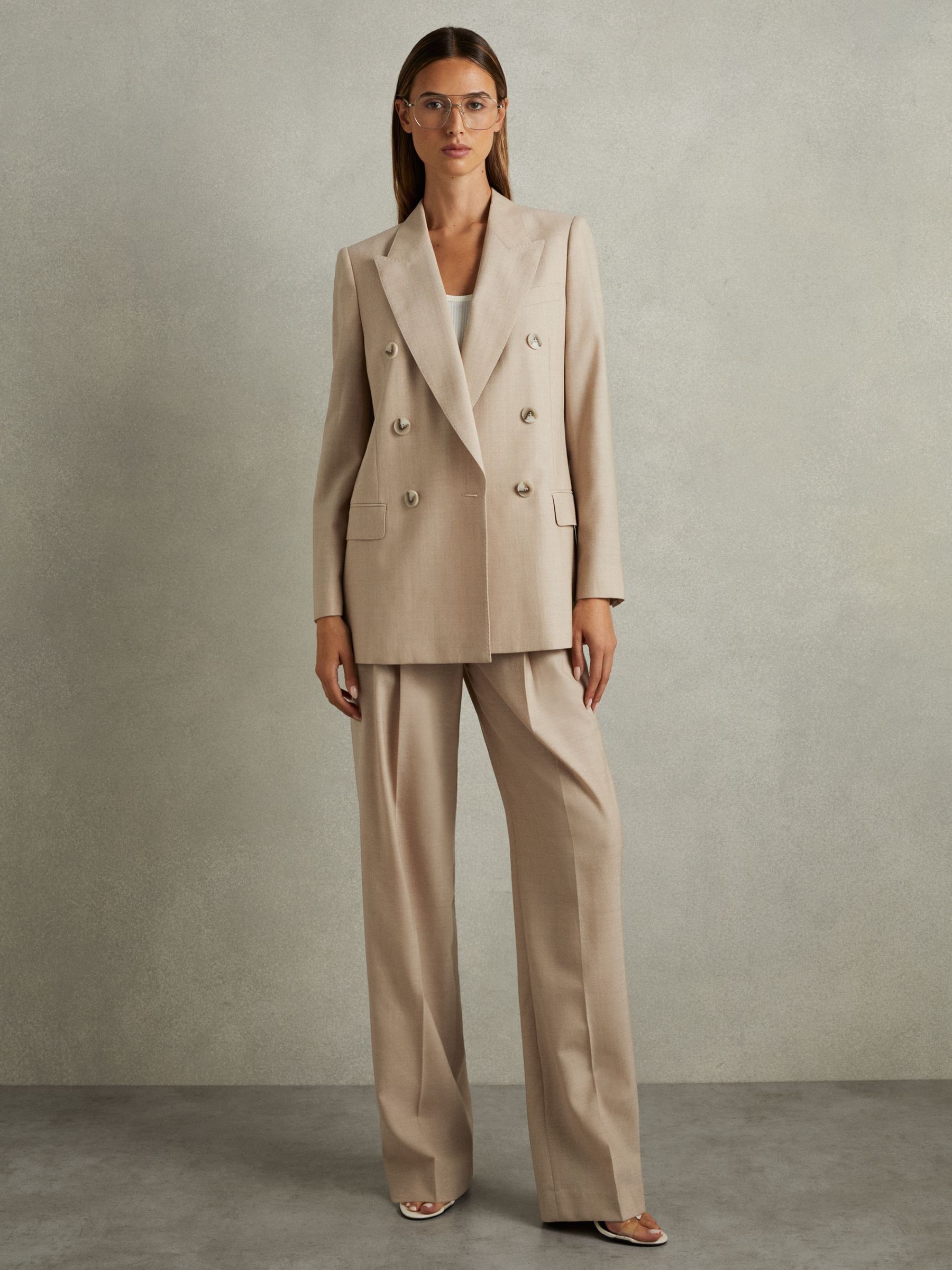 【REISS】Sadie ウール スーツ ブレザー LIMITED EDITION ウールスーツブレザー - カーボングレー | ZARA
