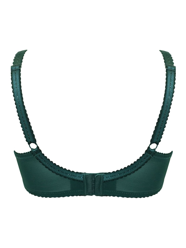 Pour Moi Dark Green Non Padded Sofia Bra - Image 4 of 4 Pour Moi Dark Green Non Padded Sofia Bra - Image 4 of 4