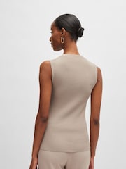 BOSS Natural Sleeveless Mock-Jumper - Image 2 of 5