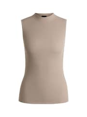 BOSS Natural Sleeveless Mock-Jumper - Image 5 of 5