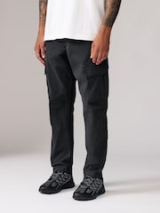 Black Regular Fit Stretch Utility Cargo Trousers - Image 1 of 10