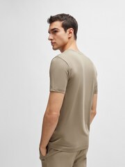 BOSS Performance-Stretch T-Shirt With Decorative Reflective Logo - Bild 2 von 5