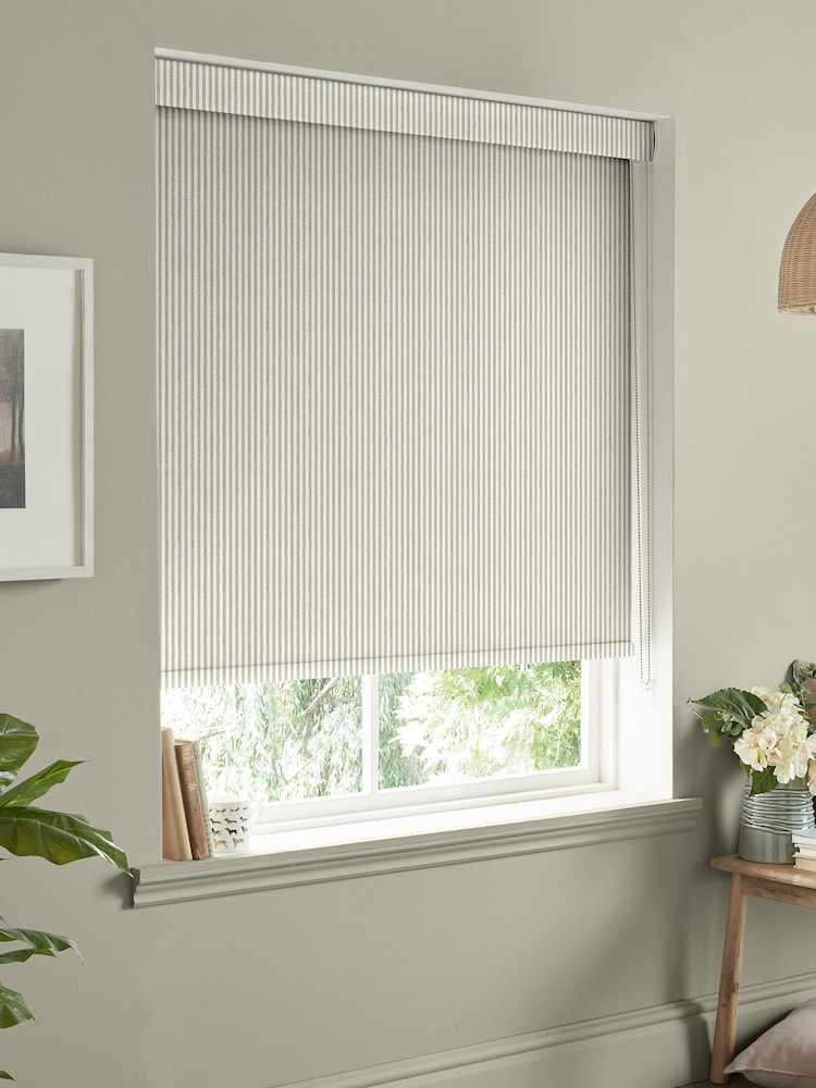 Sophie Allport Natural Stamford Stripe Made to Measure Roller Blinds - Image 2 of 6