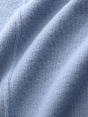 Pale Blue Cosy Soft Touch Rib Seam Detail Crew Neck Jumper - Image 8 of 8