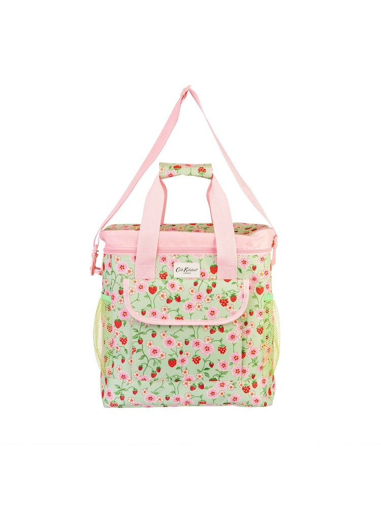 Cath Kidston Green Strawberry Large Cool Bag - Image 1 of 3