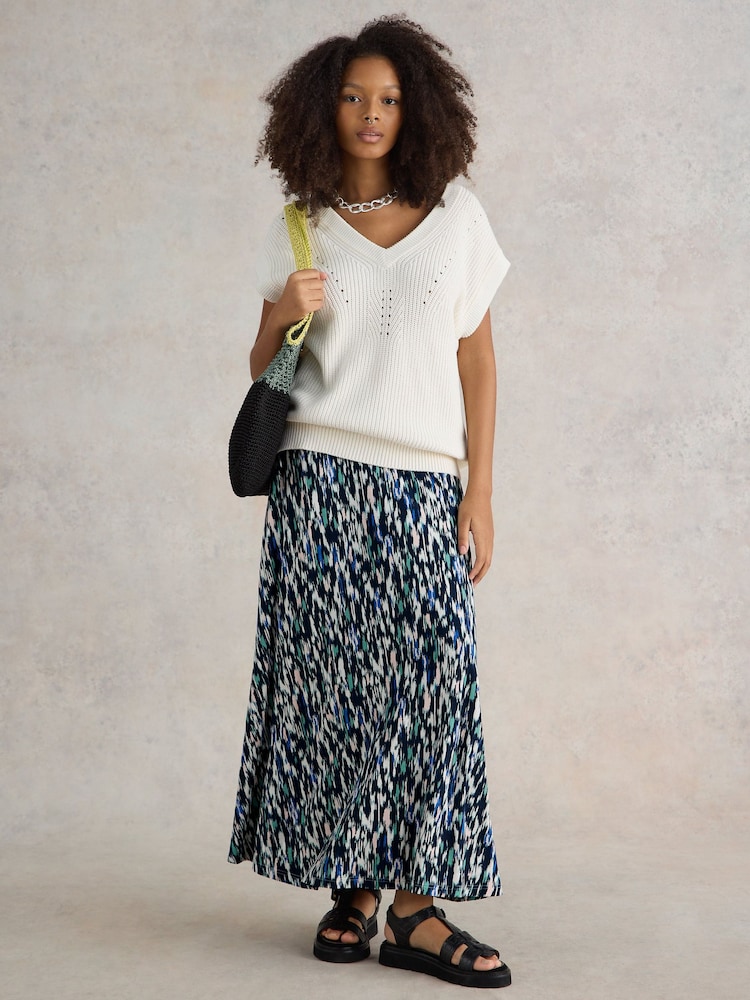 White Stuff Blue Jada EcoVero™ Maxi Skirt - Image 1 of 7 White Stuff Blue Jada EcoVero™ Maxi Skirt - Image 1 of 7