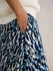 White Stuff Blue Jada EcoVero™ Maxi Skirt - Image 4 of 7