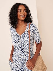 Crew Clothing Blue Jersey Jumpsuit - Image 2 of 6