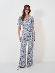 Crew Clothing Blue Jersey Jumpsuit - Image 3 of 6
