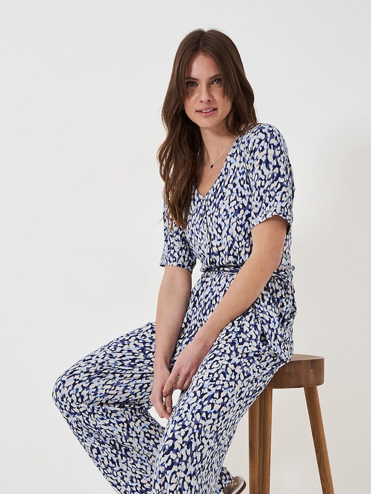 Crew Clothing Blue Jersey Jumpsuit - Image 6 of 6