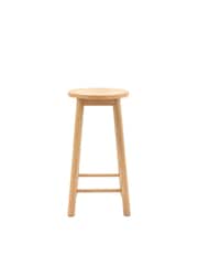 Gallery Home Natural Temara Oak Style Stool - Image 4 of 5