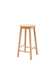Gallery Home Natural Temara Oak Style Stool - Image 5 of 5