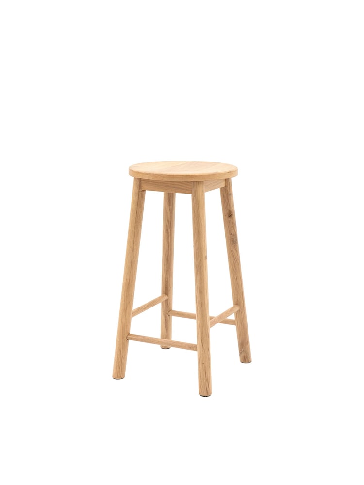 Gallery Home Natural Temara Oak Style Stool - Image 5 of 5