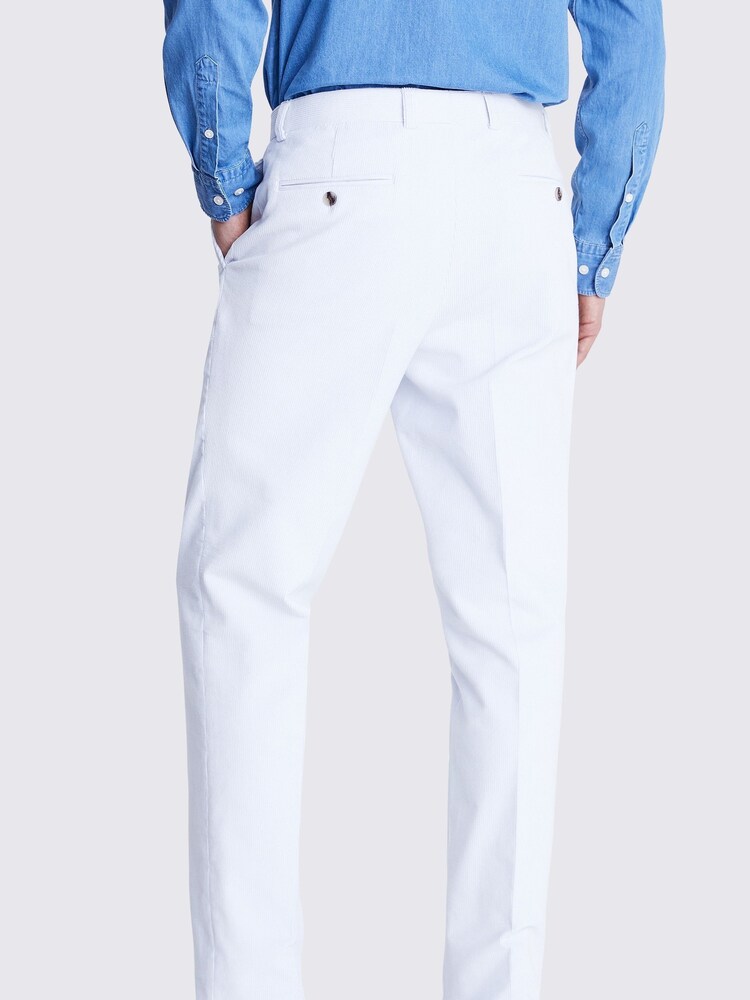 MOSS Light Blue Tailored Fit Corduroy Trousers - Image 2 of 3