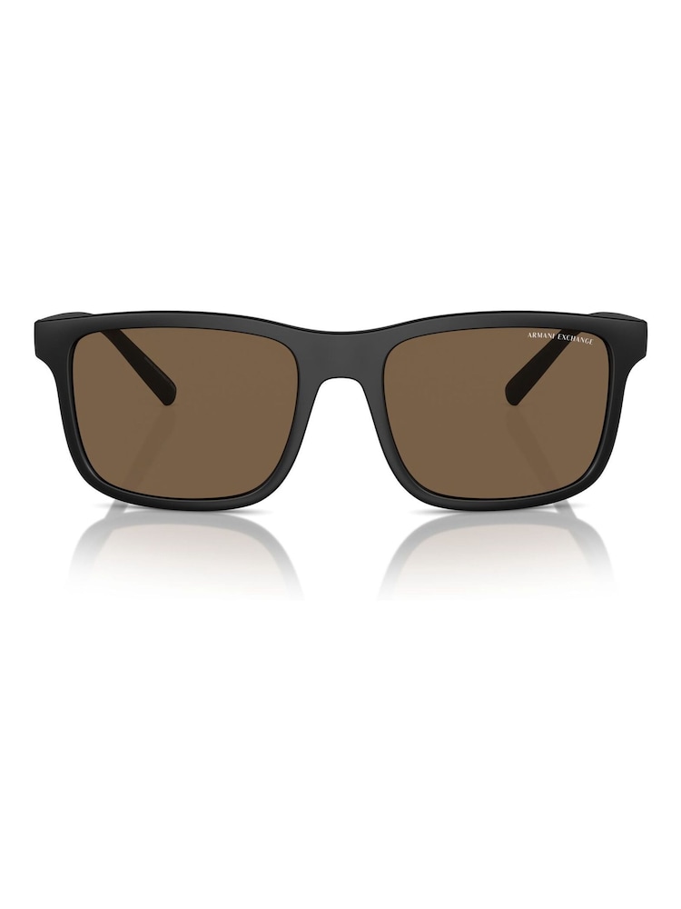 Armani Exchange Ax4145S Rectangle Black Sunglasses - Image 1 of 5