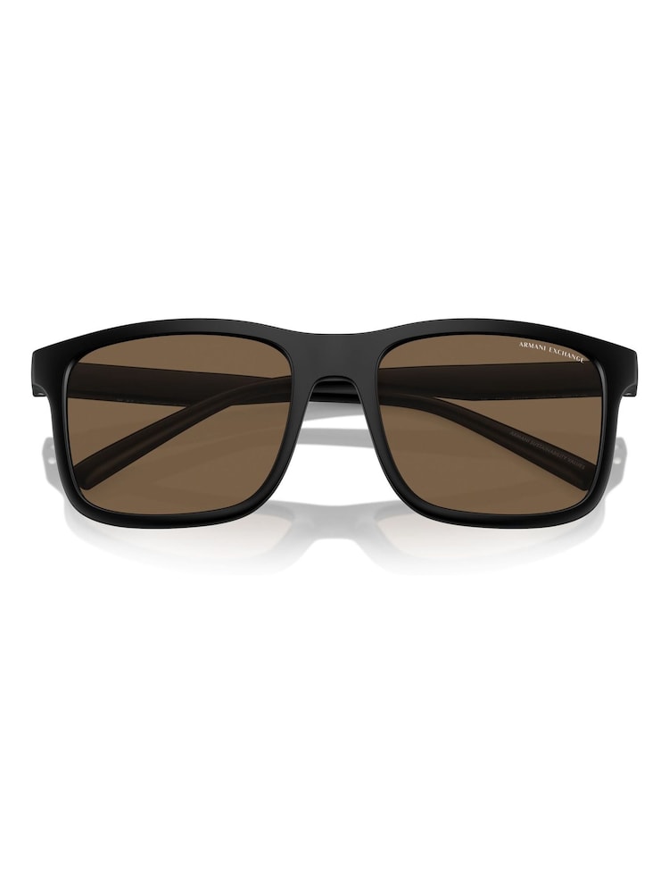 Armani Exchange Ax4145S Rectangle Black Sunglasses - Image 5 of 5
