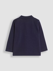 JoJo Maman Bébé Navy 2-Pack Polo Shirts - Image 3 of 5