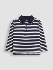 JoJo Maman Bébé Navy 2-Pack Polo Shirts - Image 4 of 5