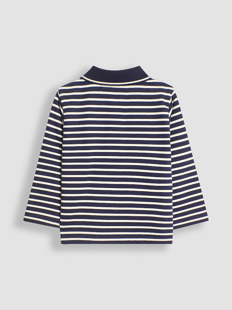 JoJo Maman Bébé Navy 2-Pack Polo Shirts - Image 5 of 5