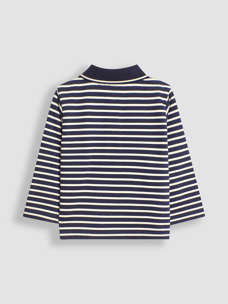 JoJo Maman Bébé Navy 2-Pack Polo Shirts - Image 5 of 5 JoJo Maman Bébé Navy 2-Pack Polo Shirts - Image 5 of 5