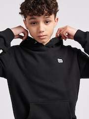 Lee Black Boys Badge 100% Cotton Hoodie - Image 6 of 8