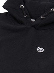 Lee Black Boys Badge 100% Cotton Hoodie - Image 8 of 8