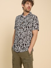 White Stuff Black Monkey Printed Shirt - Image 1 of 7