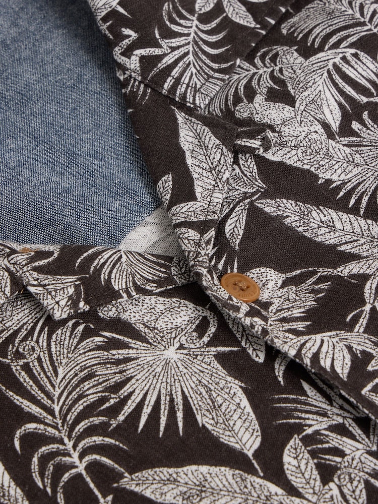 White Stuff Black Monkey Printed Shirt - Image 7 of 7