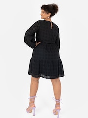 Long Sleeve Broderie Smock Dress - Image 2 of 5