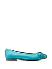 Moda in Pelle Blue Feebie Clean Round Toe Ballerinas - Image 1 of 4