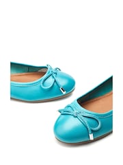 Moda in Pelle Blue Feebie Clean Round Toe Ballerinas - Image 4 of 4
