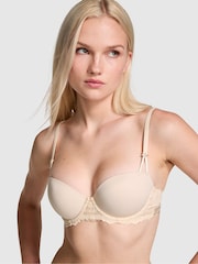 Victoria's Secret PINK Marzipan Nude Push Up Balcony Bra - Image 1 of 3